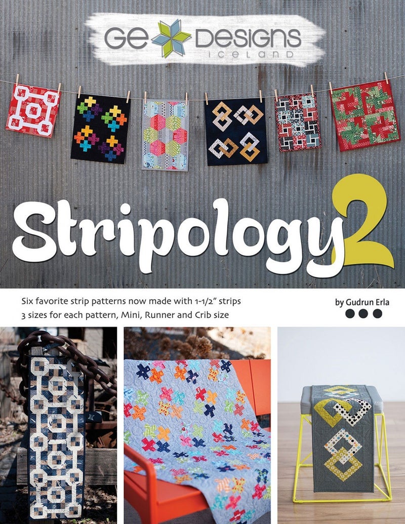 GE Designs G.E. Designs Stripology 2 Softcover Quilt Strip Pattern Book - Image 1